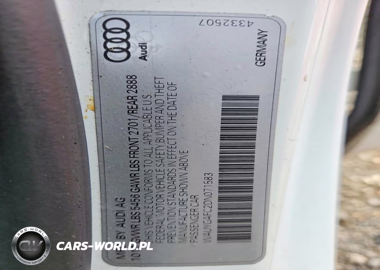 2013 Audi A7 Premium Plus VIN:WAUYGAFC2DN071583 - 12