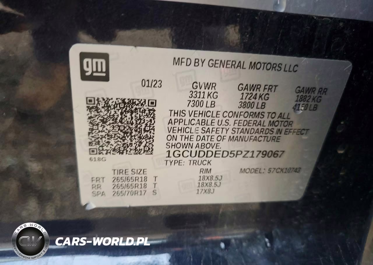 2023 Chevrolet Silverado K1500 Lt VIN:1GCUDDED5PZ179067 - 12