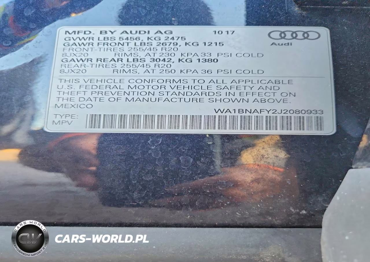 2018 Audi Q5 Premium Plus VIN:WA1BNAFY2J2080933 - 13