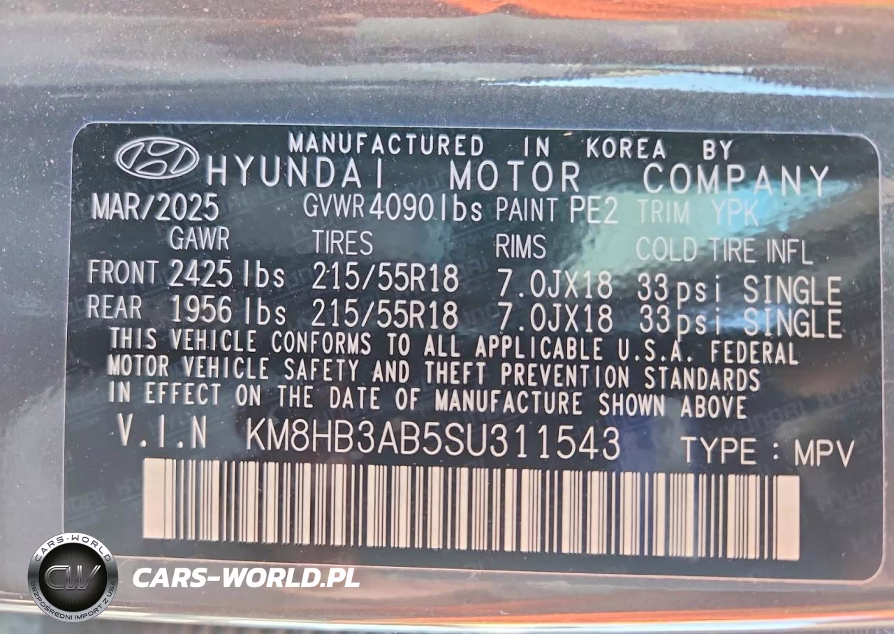 2025 Hyundai Kona Sel VIN:KM8HB3AB5SU311543 - 14