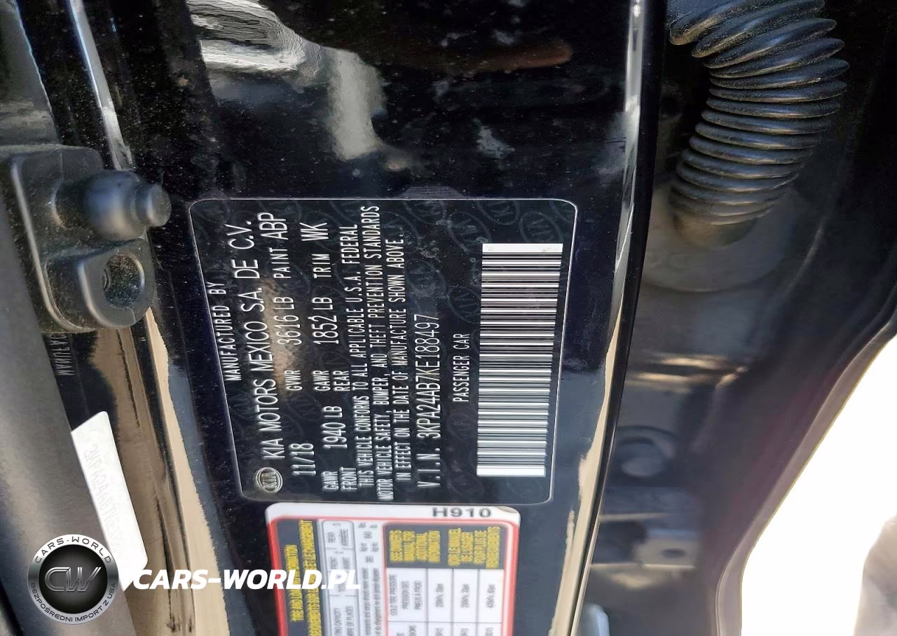 2019 Kia Rio S VIN:3KPA24AB7KE188497 - 12
