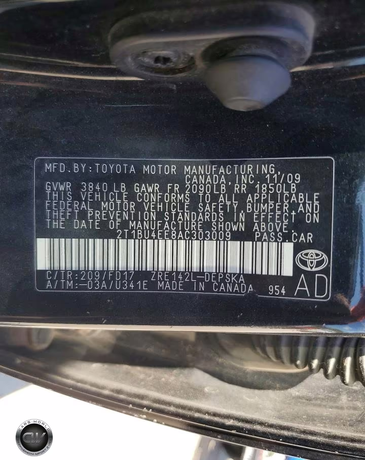 2010 Toyota Corolla S VIN:2T1BU4EE8AC303009 - 12