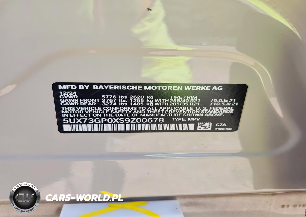 2025 BMW X3 M50 VIN:5UX73GP0XS9Z00678 - 14