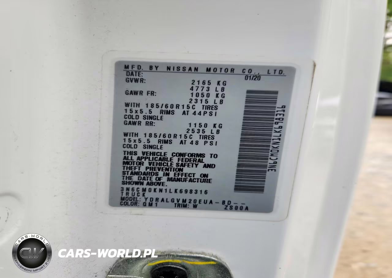 2020 Nissan Nv200 Delivery Van VIN:3N6CM0KN1LK698316 - 13
