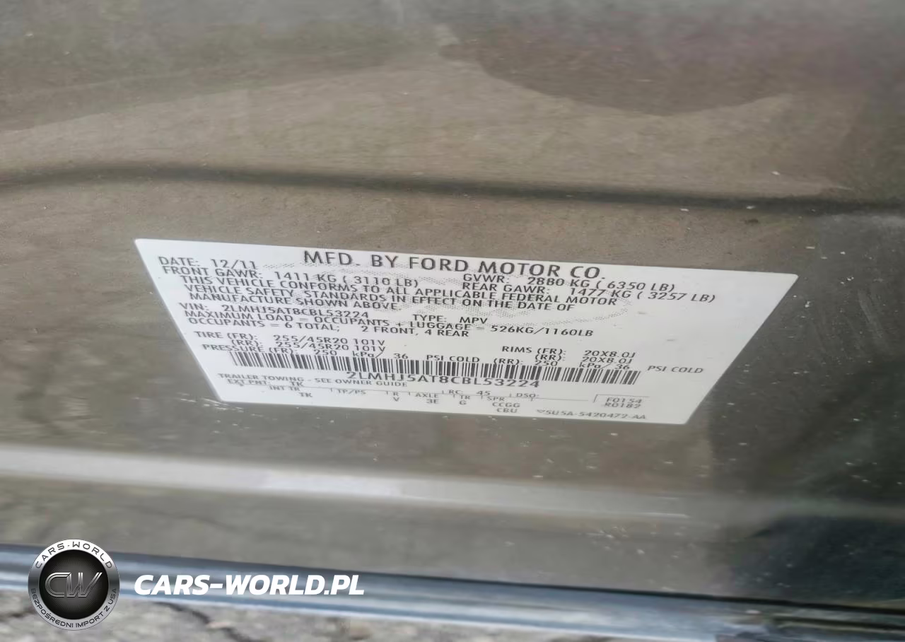 2012 Lincoln Mkt VIN:2LMHJ5AT8CBL53224 - 13