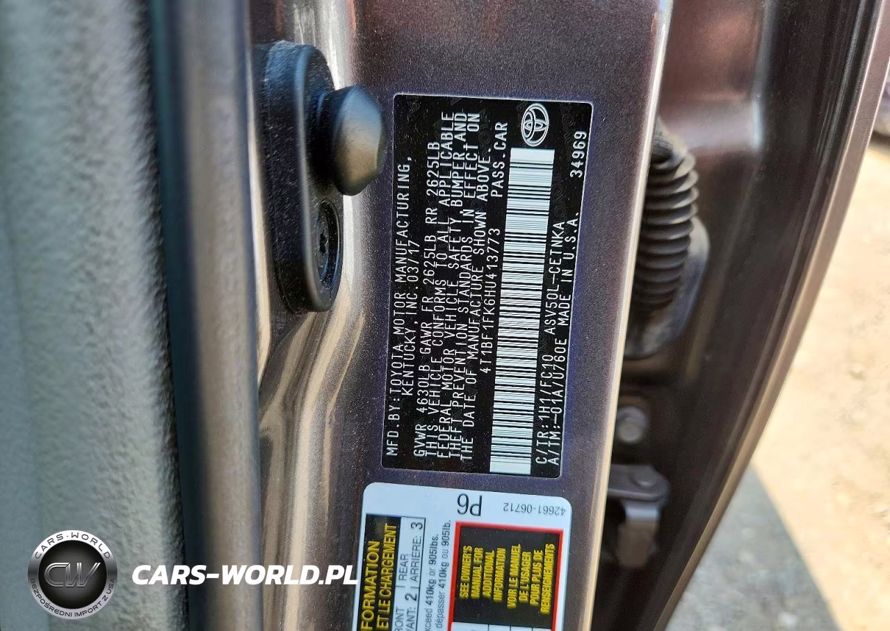 2017 Toyota Camry Le VIN:4T1BF1FK6HU413773 - 12