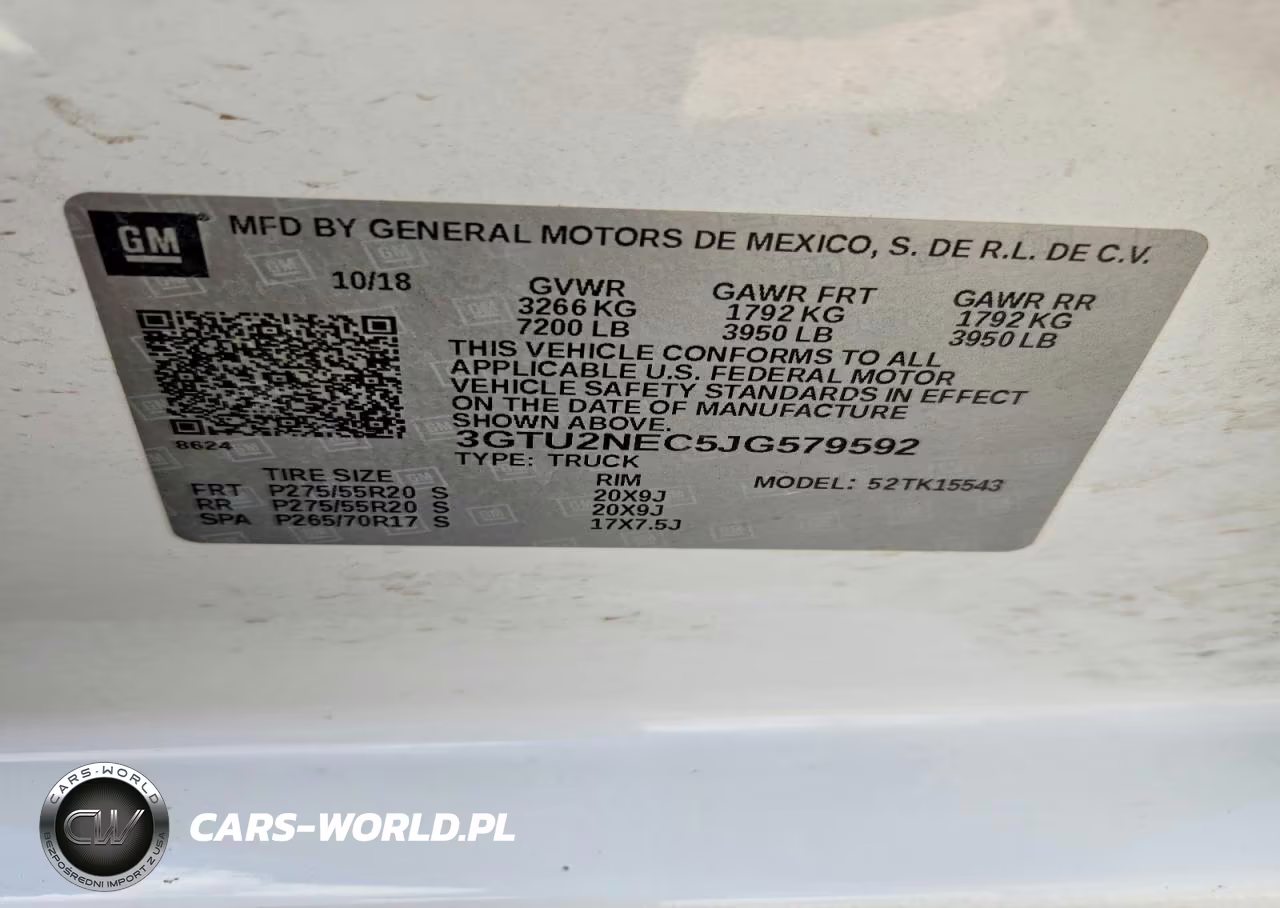 2018 GMC Sierra K1500 Slt VIN:3GTU2NEC5JG579592 - 12