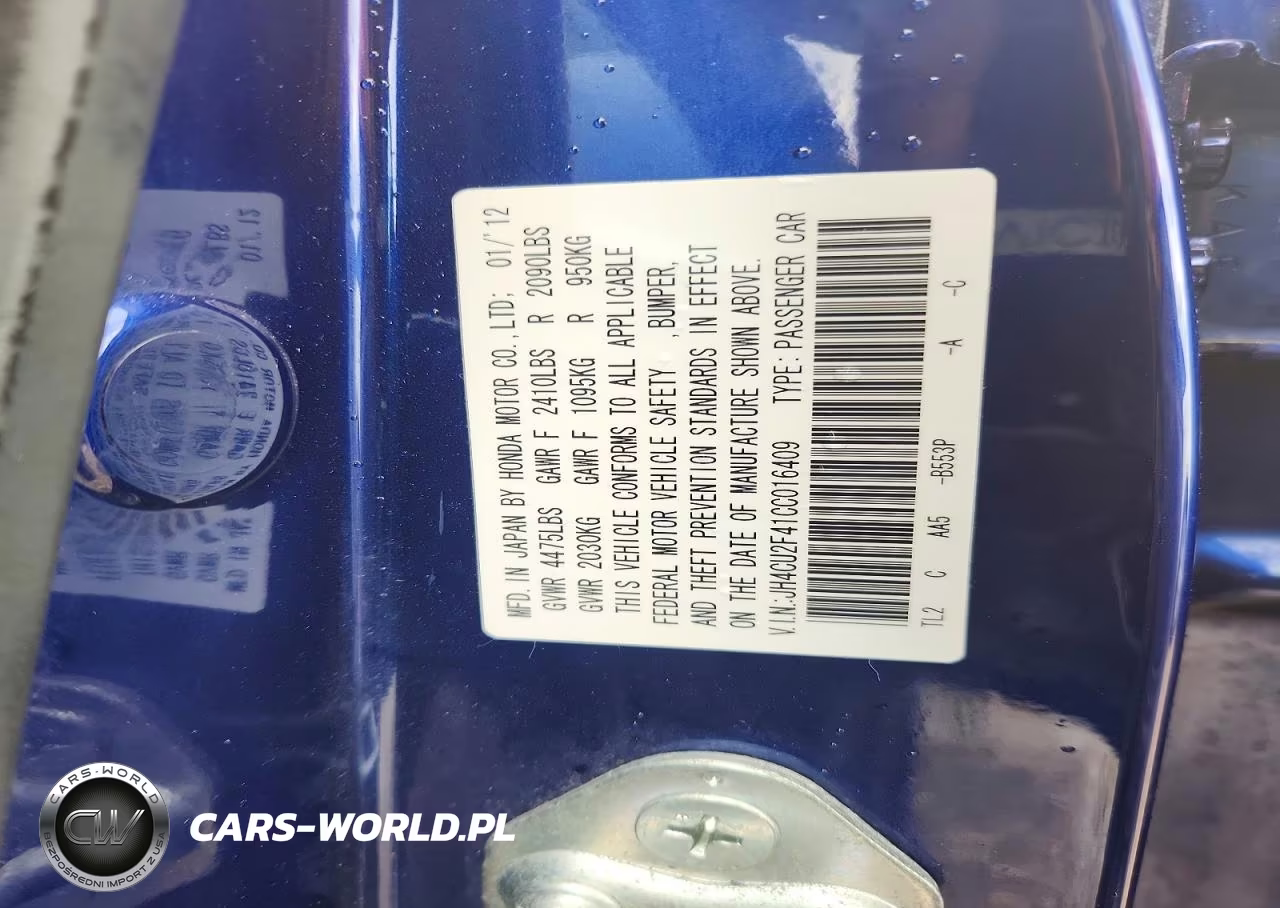 2012 Acura Tsx VIN:JH4CU2F41CC016409 - 12