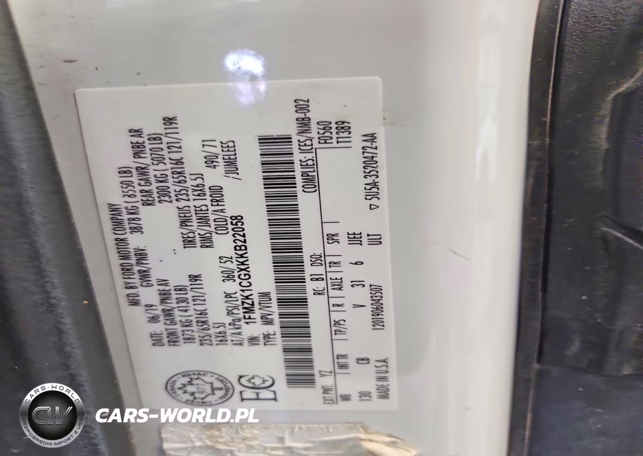 2019 Ford Transit T-150 VIN:1FMZK1CGXKKB22058 - 13