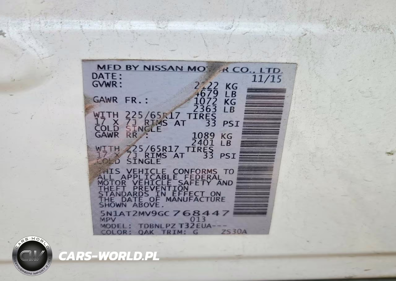 2016 Nissan Rogue S VIN:5N1AT2MV9GC768447 - 13