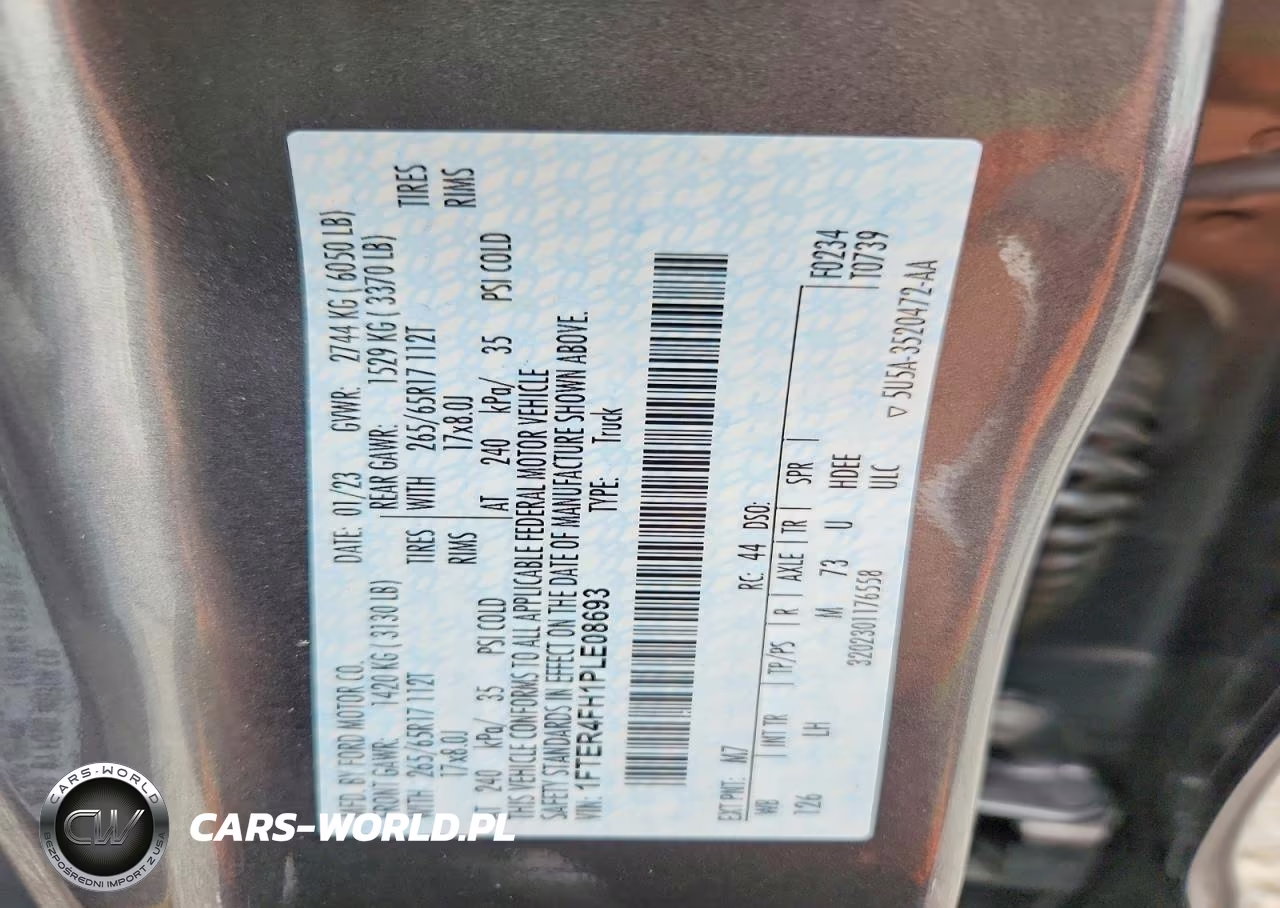 2023 Ford Ranger Xl VIN:1FTER4FH1PLE08693 - 12