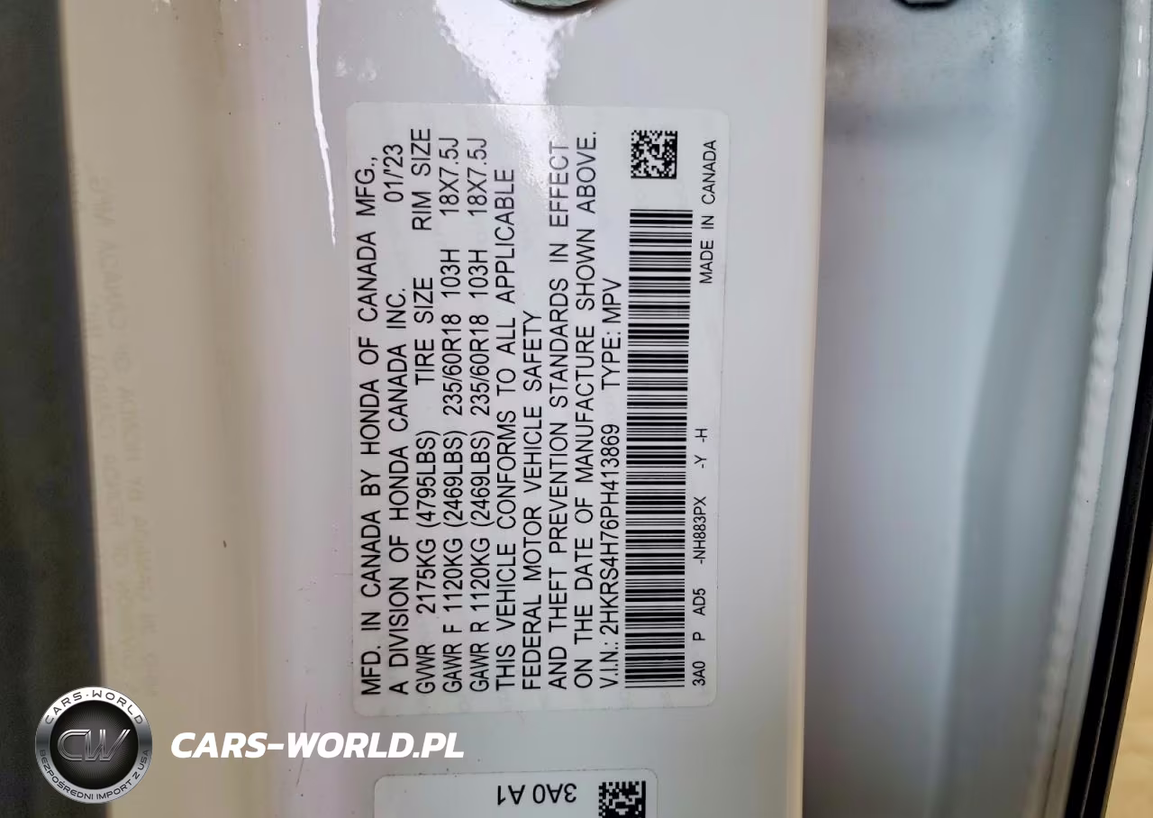 2023 Honda Cr-V Exl VIN:2HKRS4H76PH413869 - 14