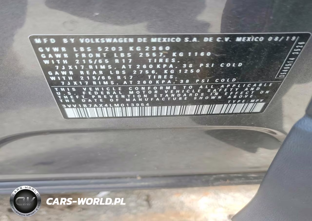 2020 Volkswagen Tiguan S VIN:3VV1B7AX4LM013954 - 12