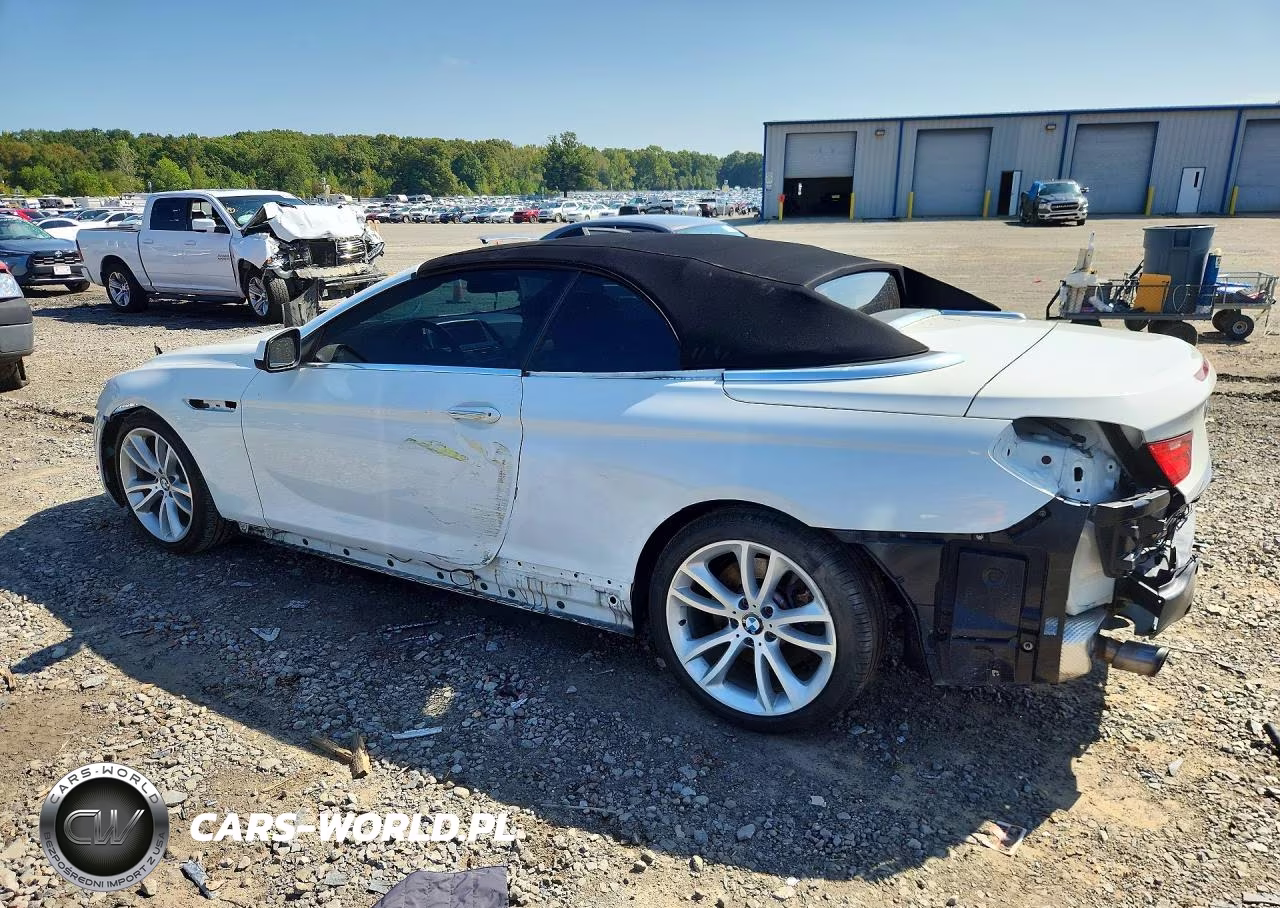 2012 BMW 640 I VIN:WBALW7C59CC618610 - 2