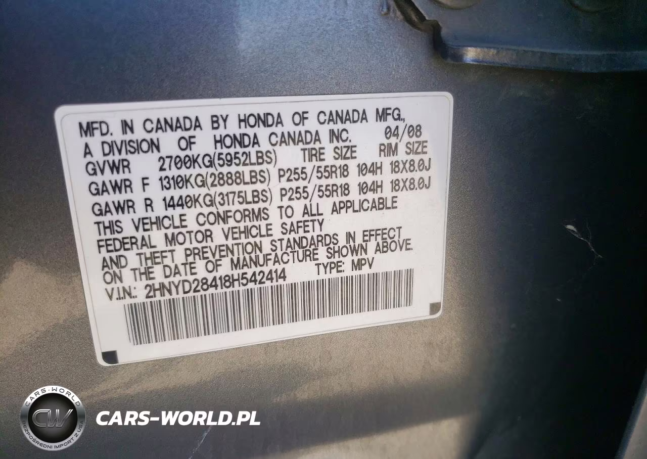 2008 Acura Mdx Technology VIN:2HNYD28418H542414 - 12