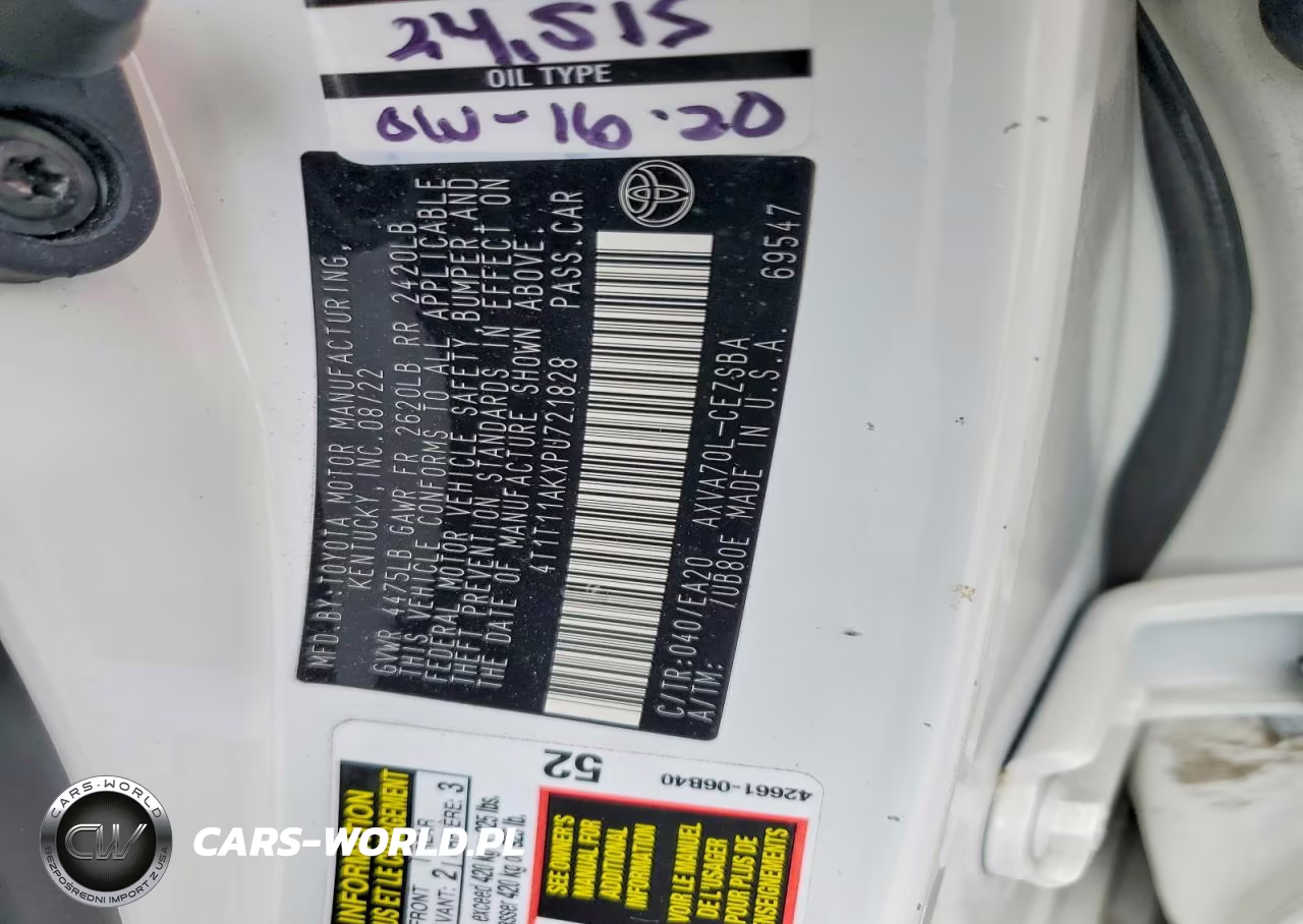 2023 Toyota Camry Se VIN:4T1T11AKXPU721828 - 12
