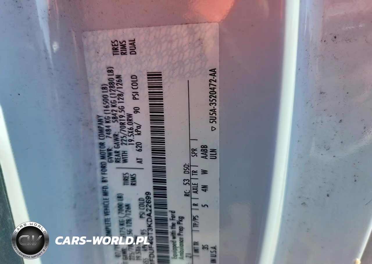 2019 Ford F450 Super Duty VIN:1FDUF4GT3KDA22699 - 12