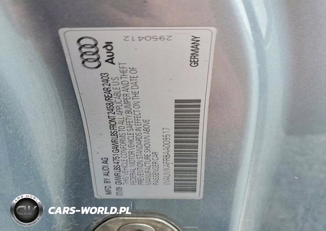 2010 Audi A5 Prestige VIN:WAUVKAFR8AA009517 - 12