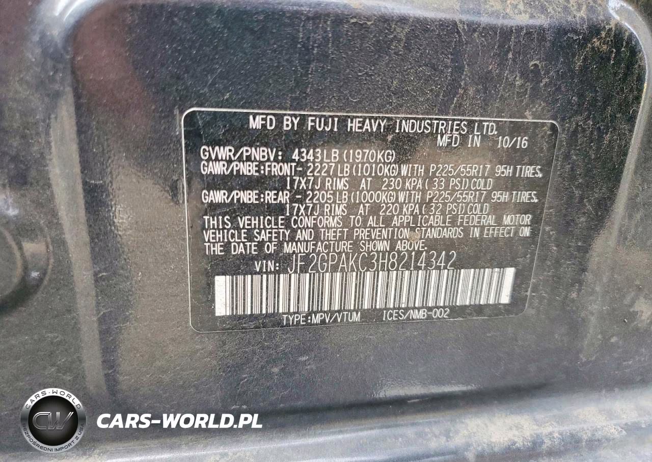 2017 Subaru Crosstrek Limited VIN:JF2GPAKC3H8214342 - 12