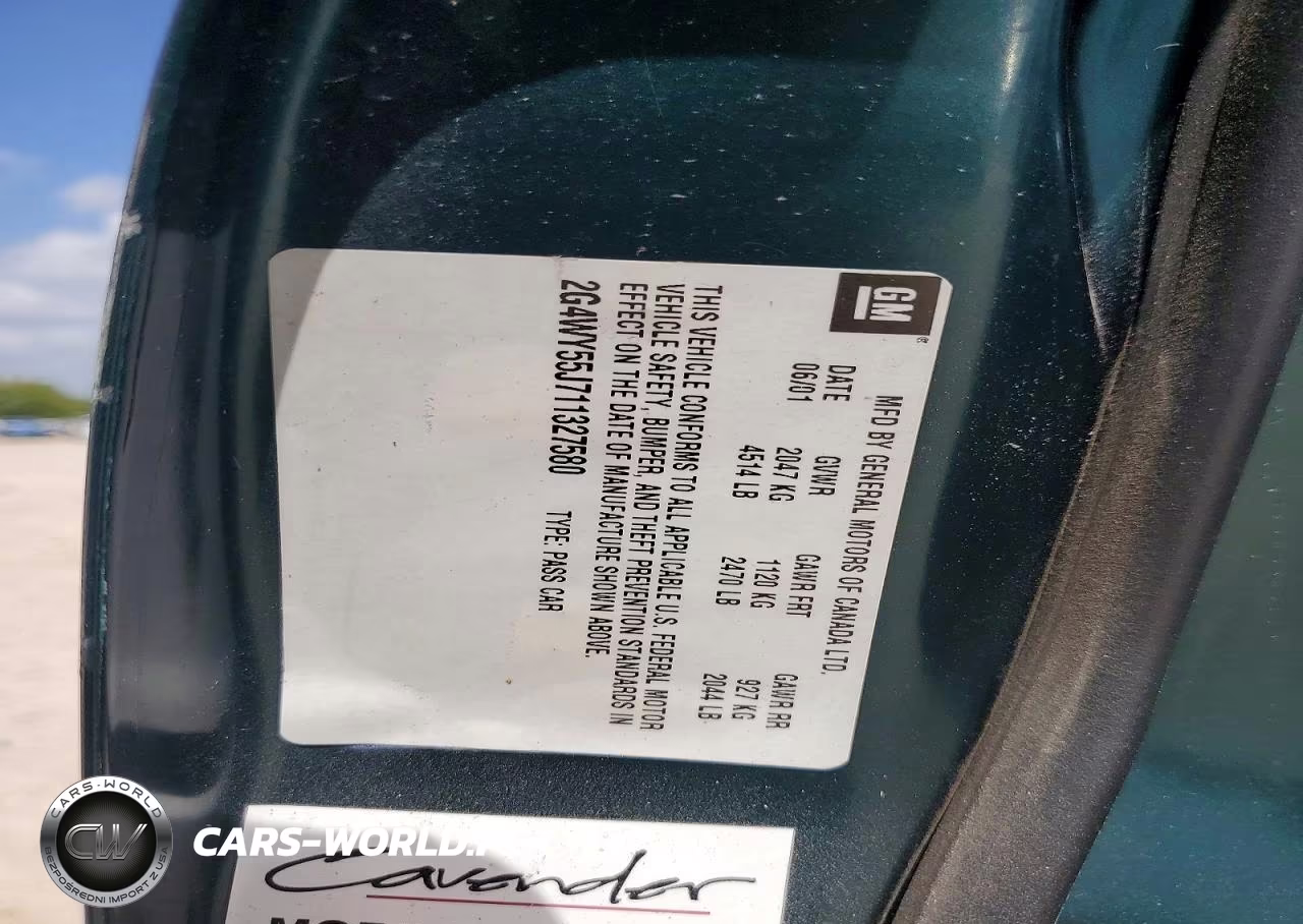 2001 Buick Century Limited VIN:2G4WY55J711327580 - 12