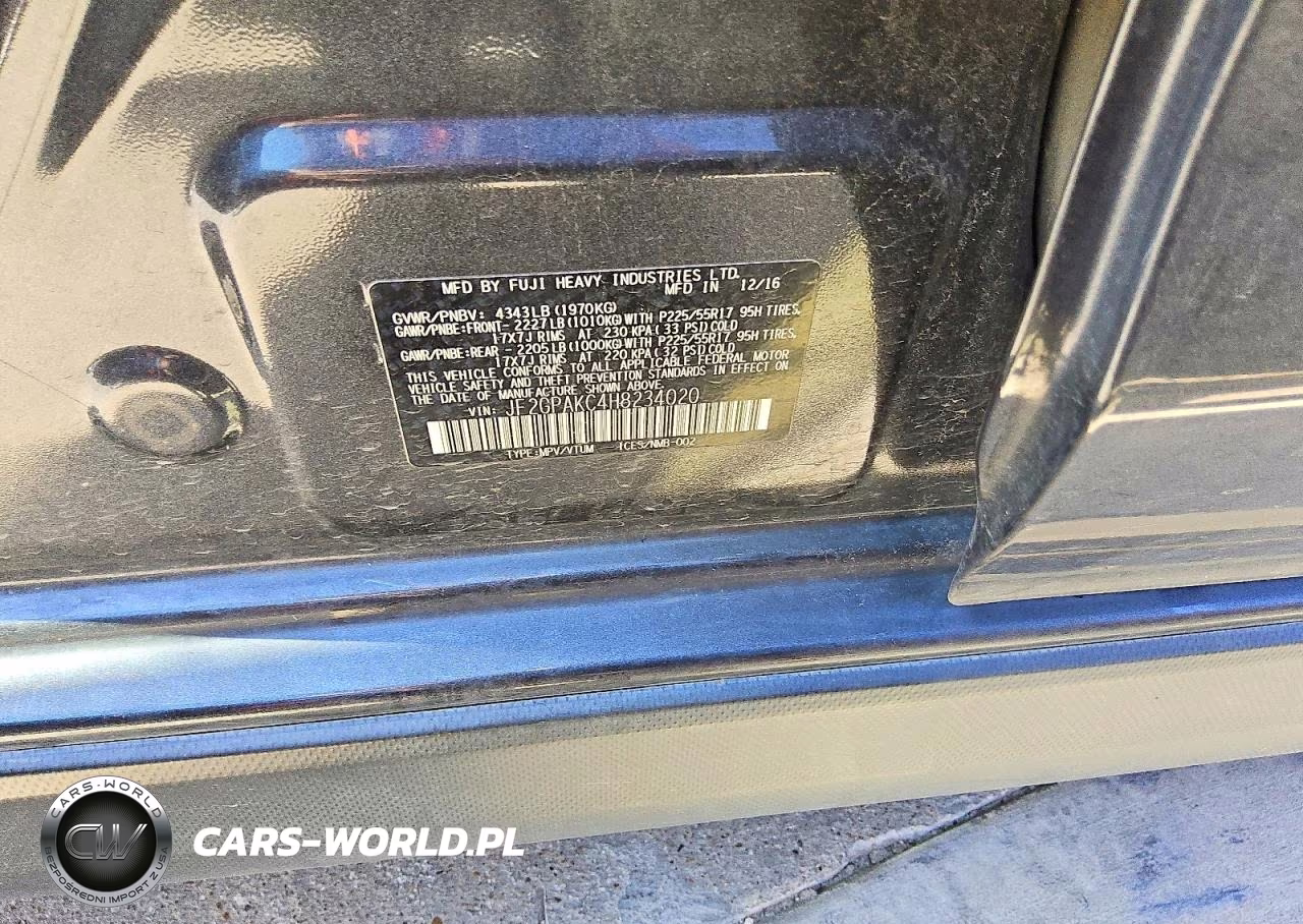 2017 Subaru Crosstrek Limited VIN:JF2GPAKC4H8234020 - 13