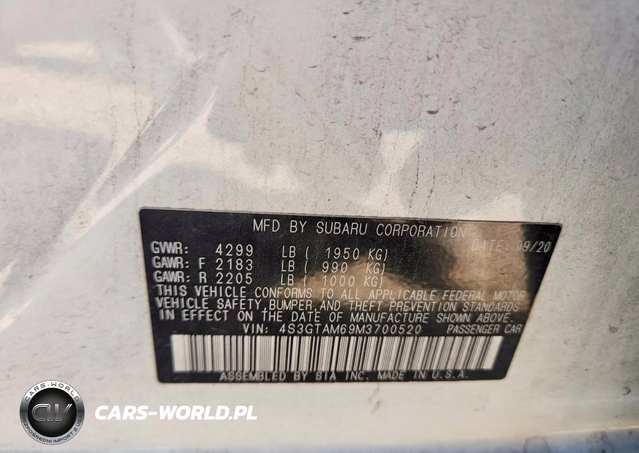 2021 Subaru Impreza Sport VIN:4S3GTAM69M3700520 - 13