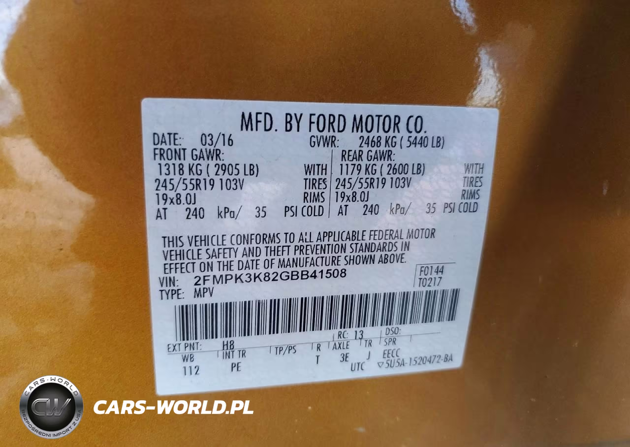 2016 Ford Edge Titanium VIN:2FMPK3K82GBB41508 - 13