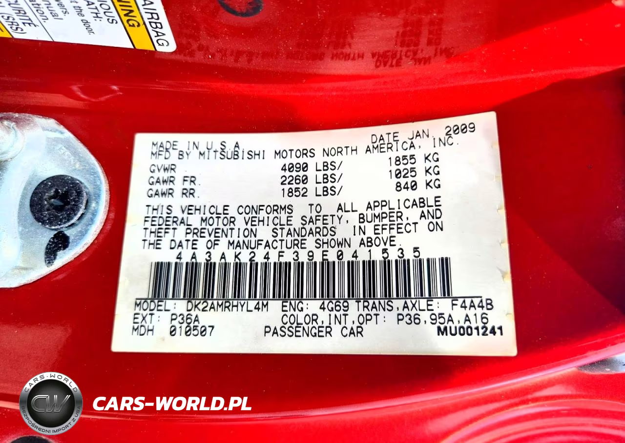2009 Mitsubishi Eclipse Gs VIN:4A3AK24F39E041535 - 12