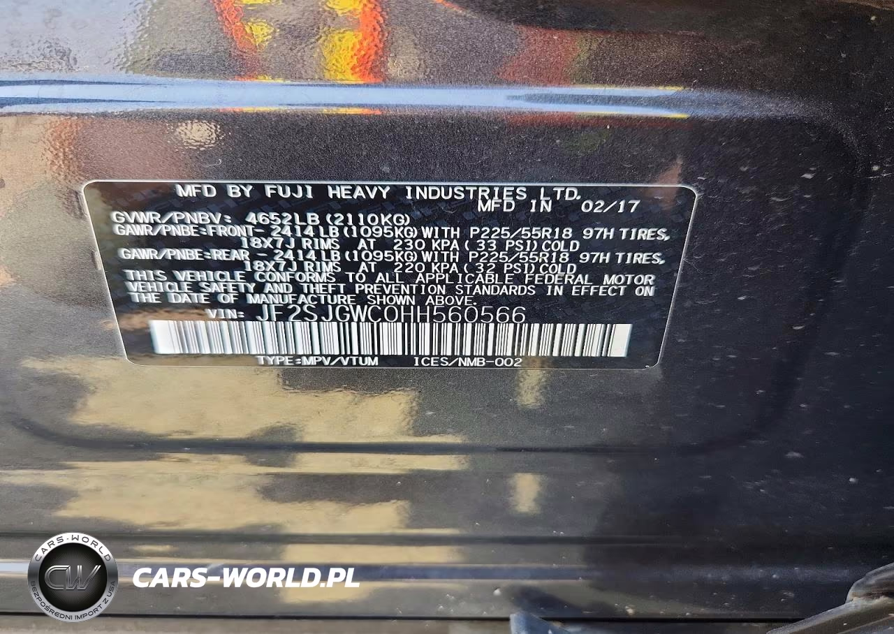 2017 Subaru Forester 2.0Xt Touring VIN:JF2SJGWC0HH560566 - 14