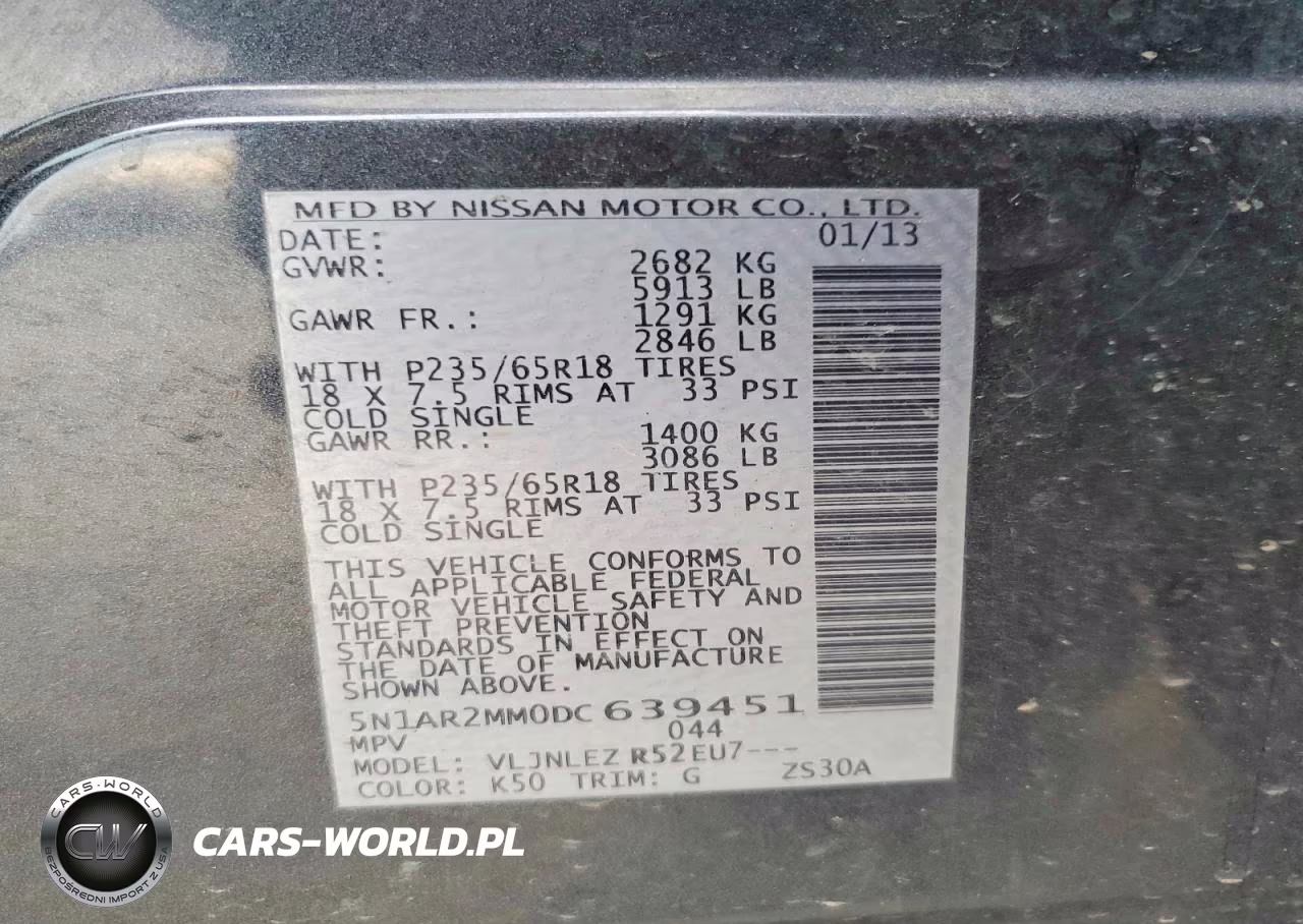 2013 Nissan Pathfinder S VIN:5N1AR2MM0DC639451 - 12