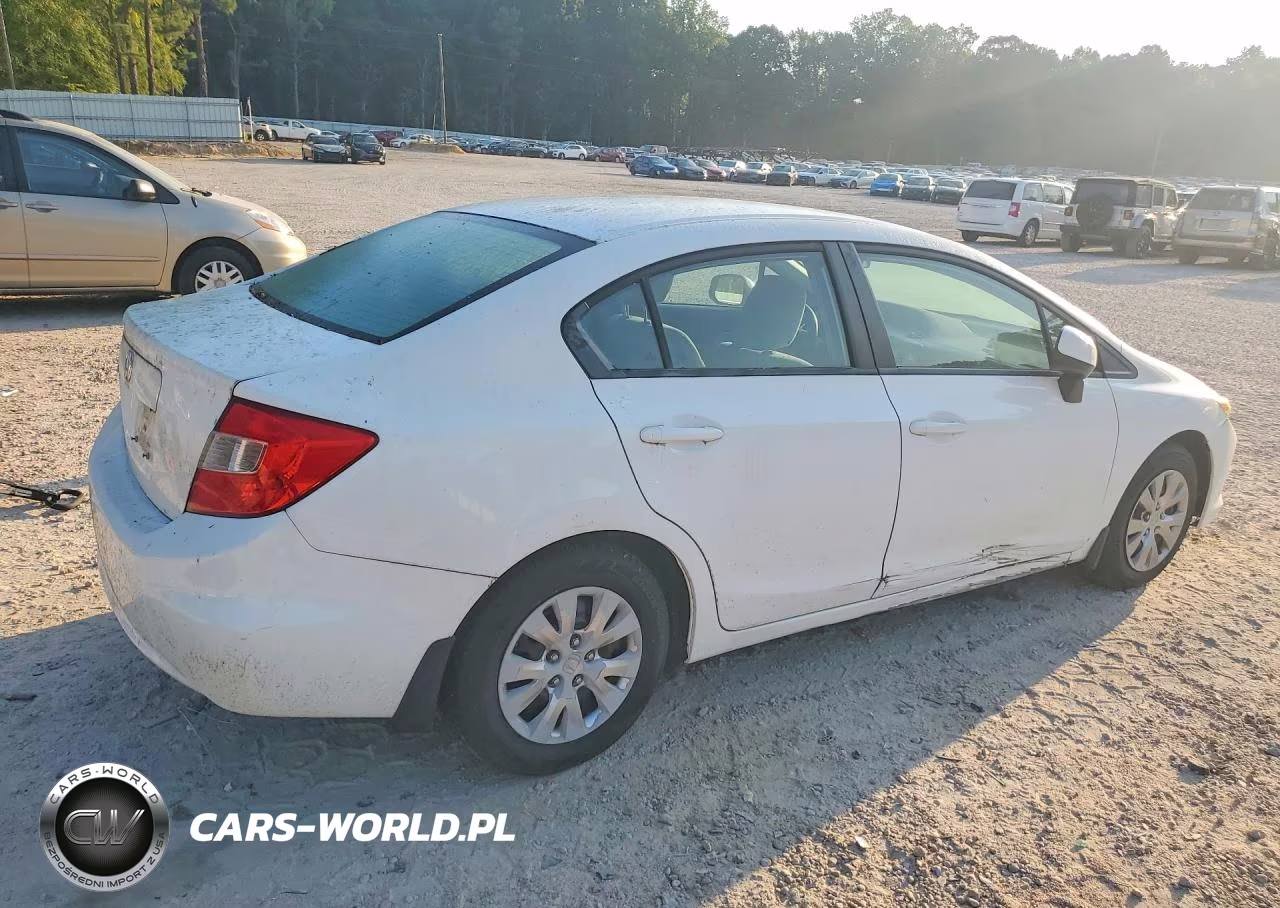 2012 Honda Civic Lx VIN:2HGFB2F52CH326547 - 3