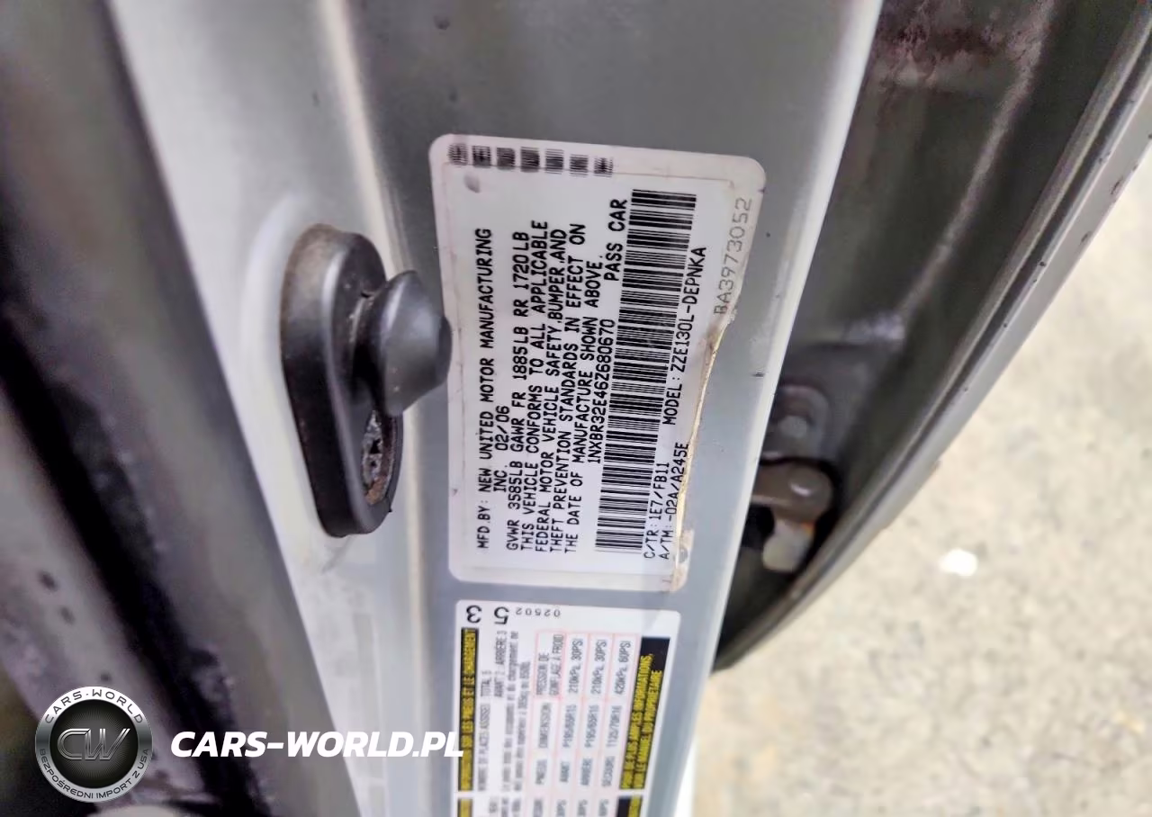 2006 Toyota Corolla Le VIN:1NXBR32E46Z680670 - 12