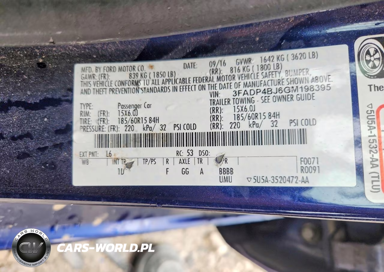 2016 Ford Fiesta Se VIN:3FADP4BJ6GM198395 - 12