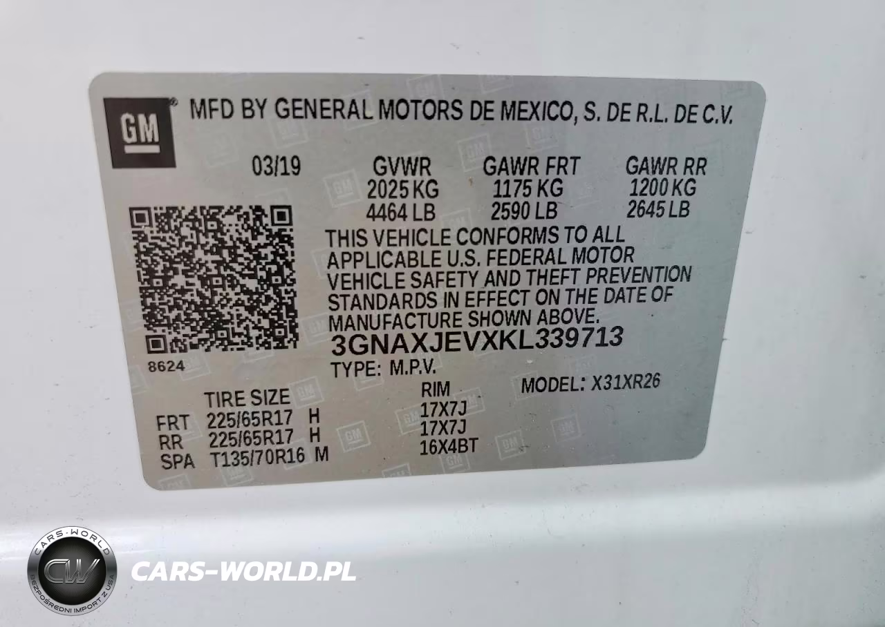 2019 Chevrolet Equinox Lt VIN:3GNAXJEVXKL339713 - 13