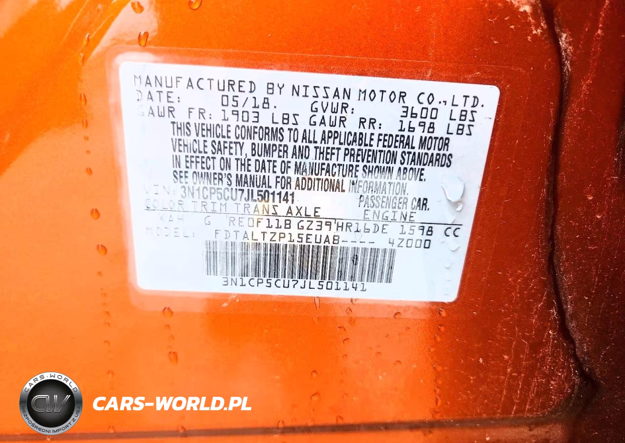 2018 Nissan Kicks Sr VIN:3N1CP5CU7JL501141 - 13
