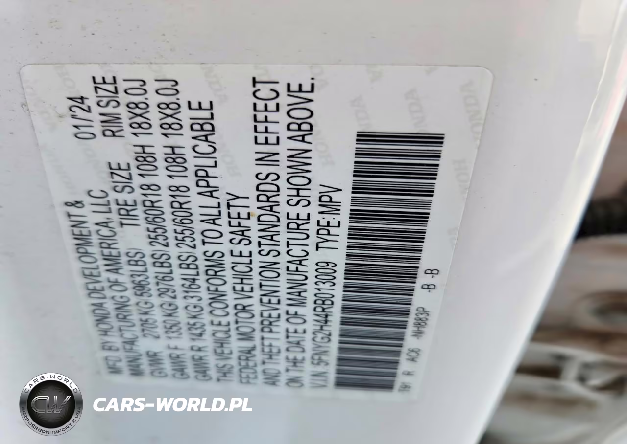 2024 Honda Pilot Exl VIN:5FNYG2H44RB013009 - 14