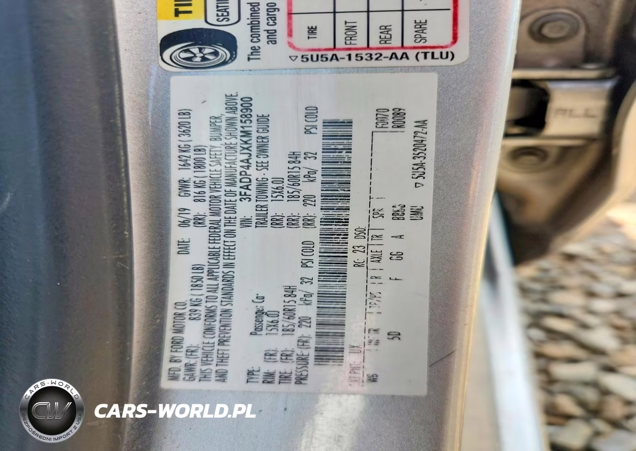 2019 Ford Fiesta S VIN:3FADP4AJXKM158900 - 13