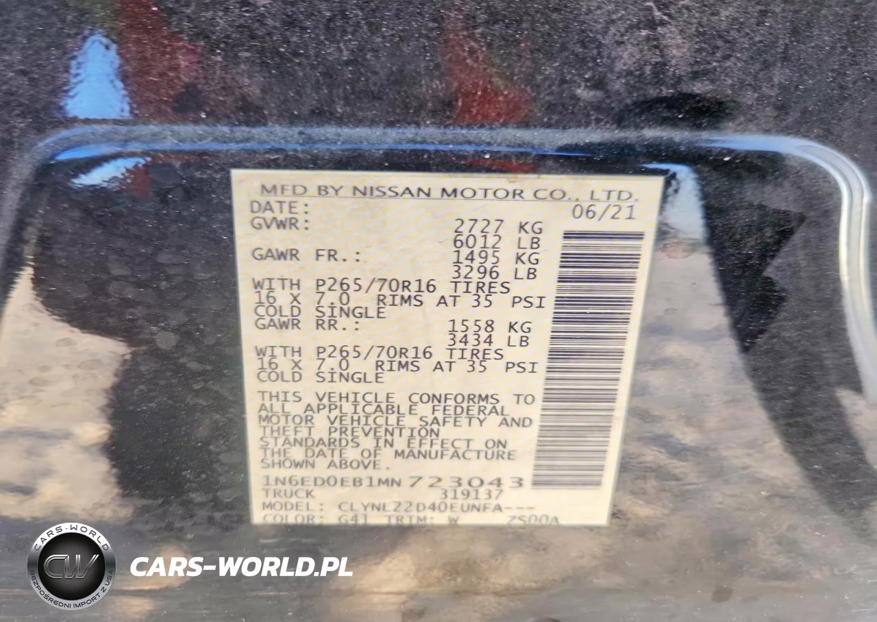2021 Nissan Frontier Sv VIN:1N6ED0EB1MN723043 - 12