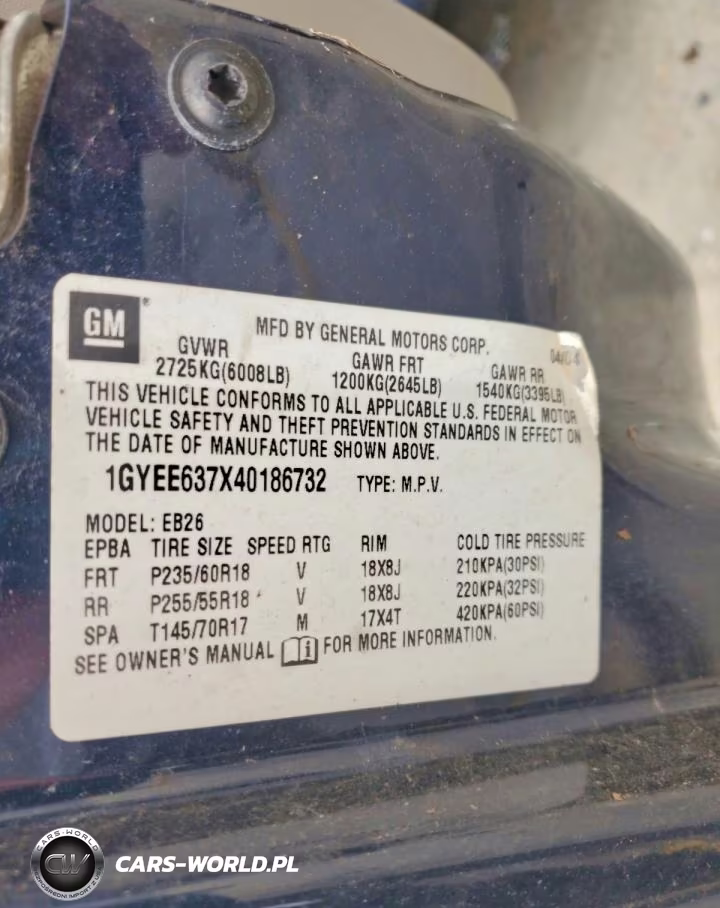 2004 Cadillac Srx VIN:1GYEE637X40186732 - 13
