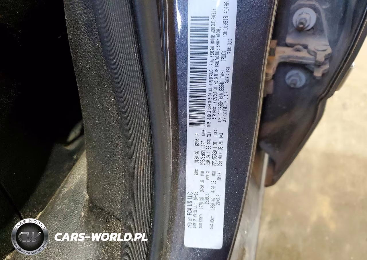 2020 Ram 1500 Limited VIN:1C6RREHT0LN188848 - 12