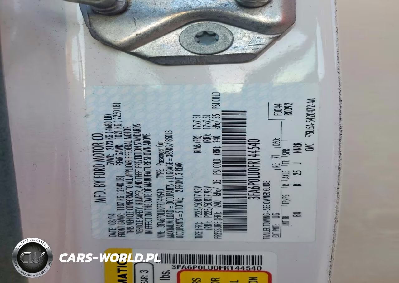 2015 Ford Fusion VIN:3FA6P0LU0FR144540 - 13