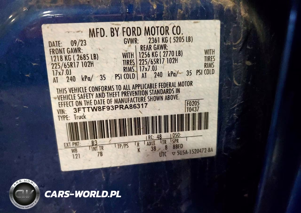 2023 Ford Maverick Xl VIN:3FTTW8F93PRA86317 - 13