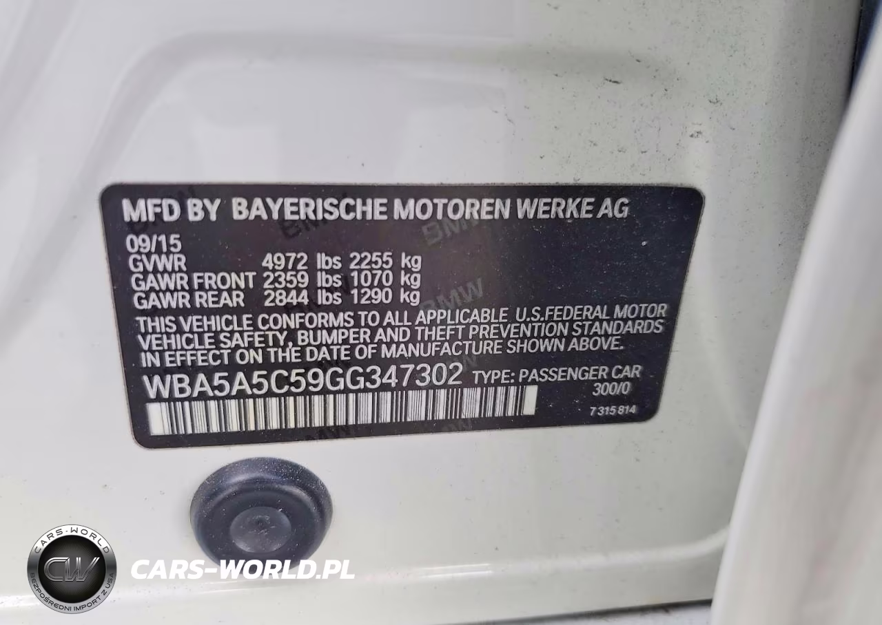 2016 BMW 528 I VIN:WBA5A5C59GG347302 - 13
