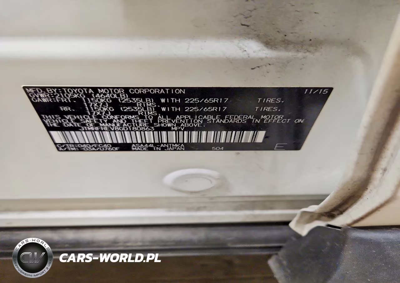 2016 Toyota Rav4 Xle VIN:JTMRFREV8GD180863 - 13