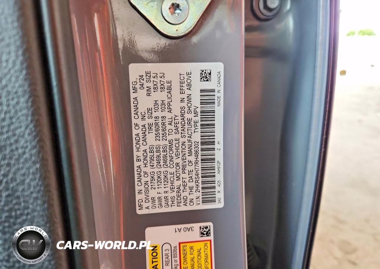 2024 Honda Cr-V Ex-L Awd VIN:2HKRS4H77RH486302 - 13