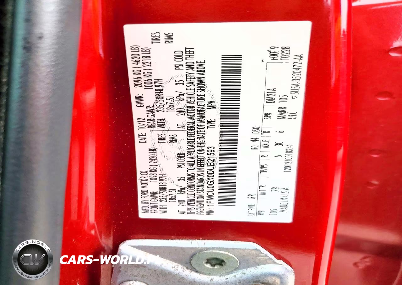2013 Ford Escape Se VIN:1FMCU0GX0DUB21593 - 13