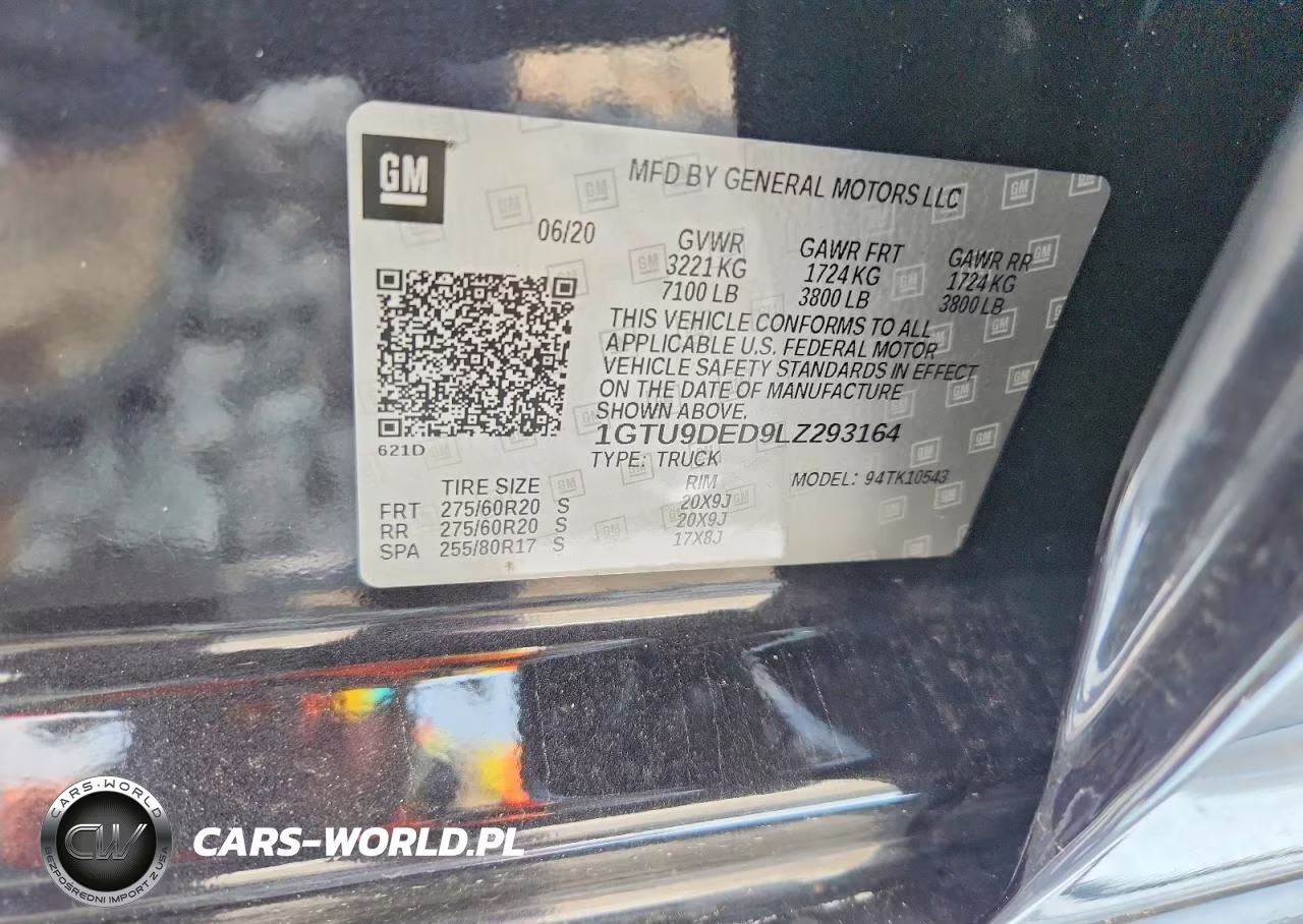 2020 GMC Sierra K1500 Slt VIN:1GTU9DED9LZ293164 - 13