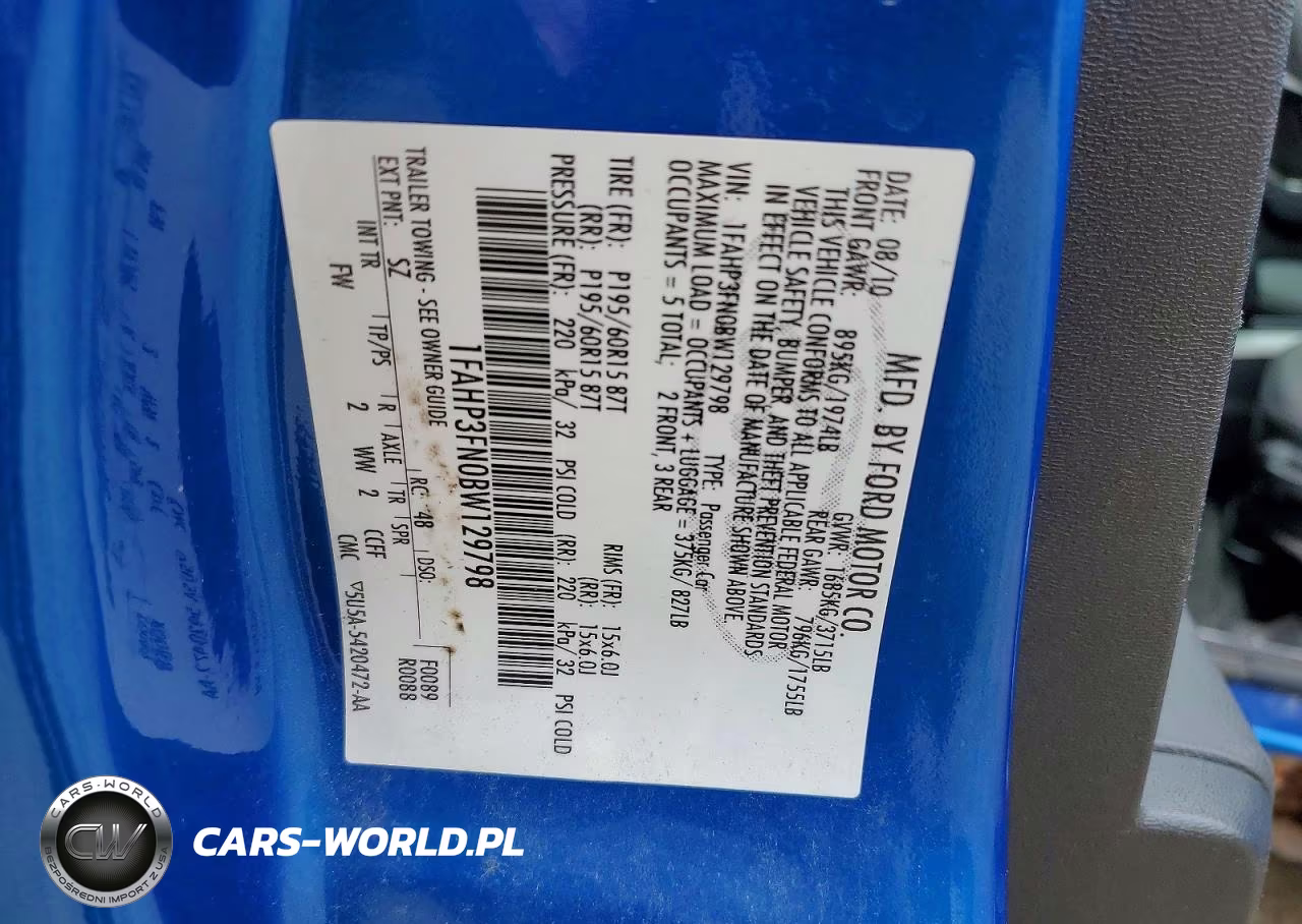2011 Ford Focus Se VIN:1FAHP3FN0BW129798 - 12