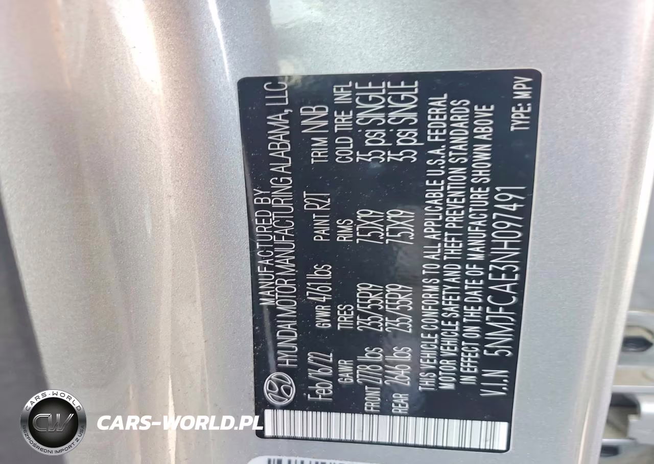 2022 Hyundai Tucson Sel VIN:5NMJFCAE3NH097491 - 13