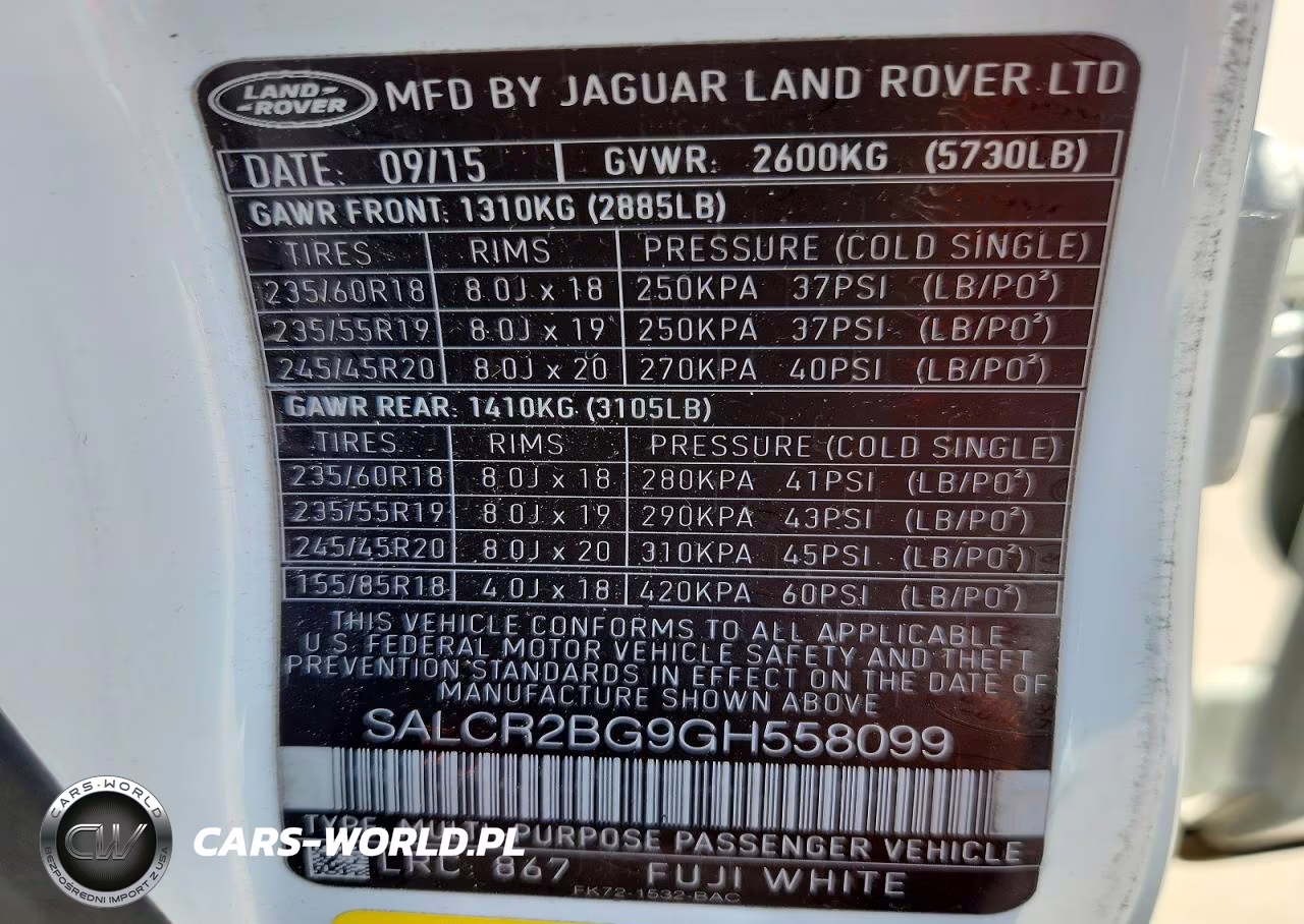 2016 Land Rover Discovery Sport Hse VIN:SALCR2BG9GH558099 - 14